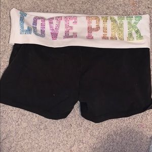 PINK workout shorts SMALL